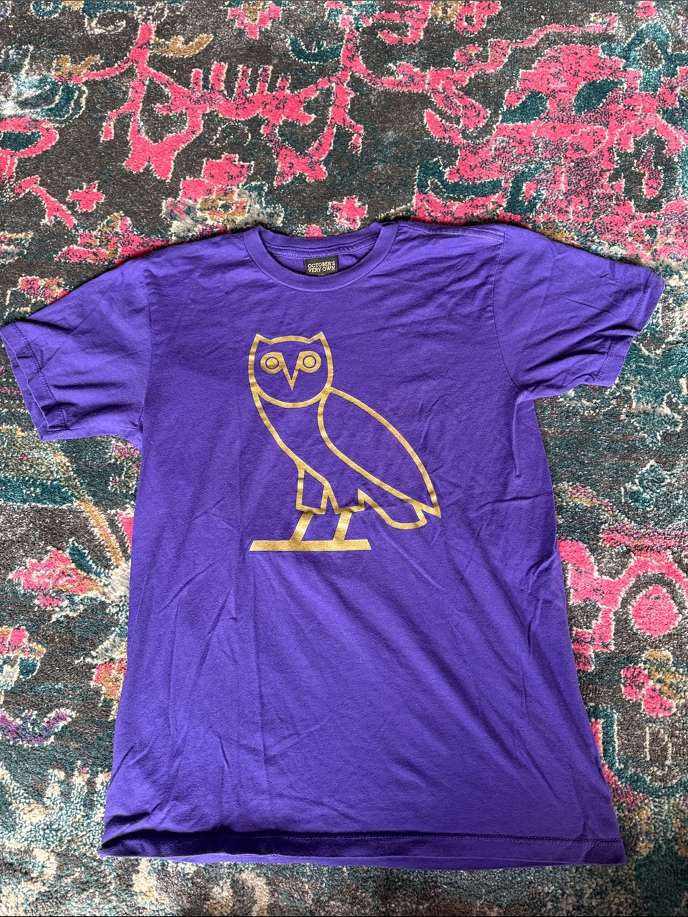 October’s Very Own Purple and Gold Owl T-Shirt